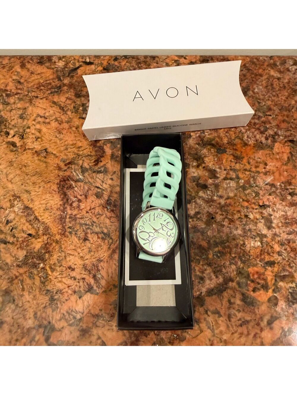 Avon Green Silicone Watch